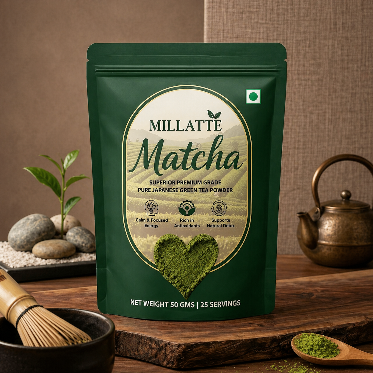 Premium Grade Japanese Matcha Powder 50g | Smooth & Vibrant Matcha 1 premium grade japanese matcha powder – 50g