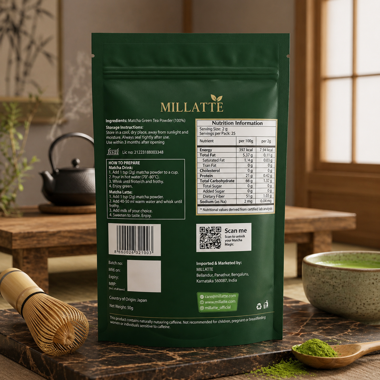 Premium Grade Japanese Matcha Powder 50g | Smooth & Vibrant Matcha 2 premium grade japanese matcha powder – 50g