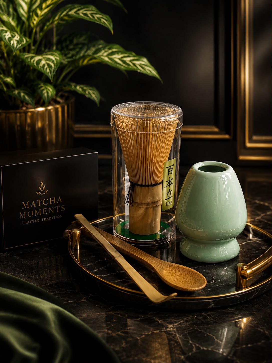 Matcha Whisk Combo – 4 Piece Traditional Set 1 Matcha Whisk Combo – 4 Piece Traditional Bamboo Set